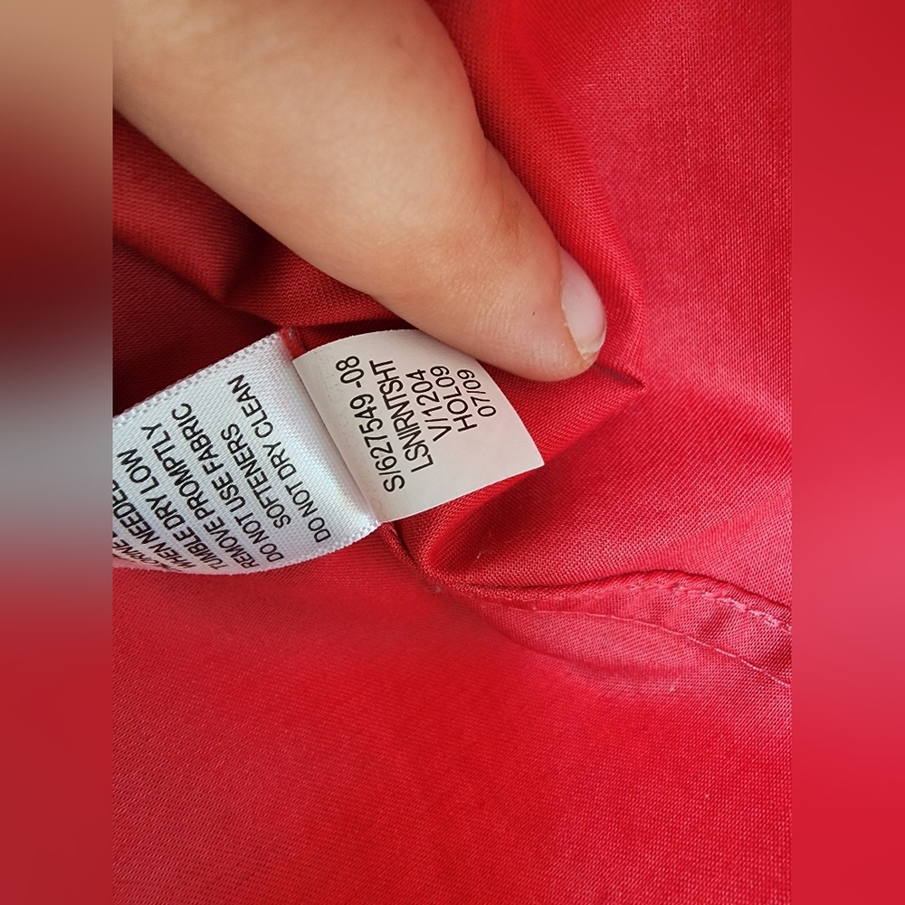 Banana Republic Non‑Iron Tailored Stretch Blouse • Size 2 • Crisp & Polished - Picture 8 of 8
